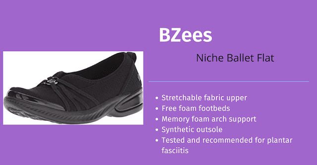 BZees Women's Niche Ballet plantar fascia dress Flats