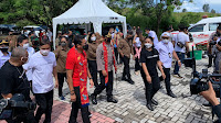 Polres Bitung Laksanakan Pengamanan Kedatangan Menparekraf