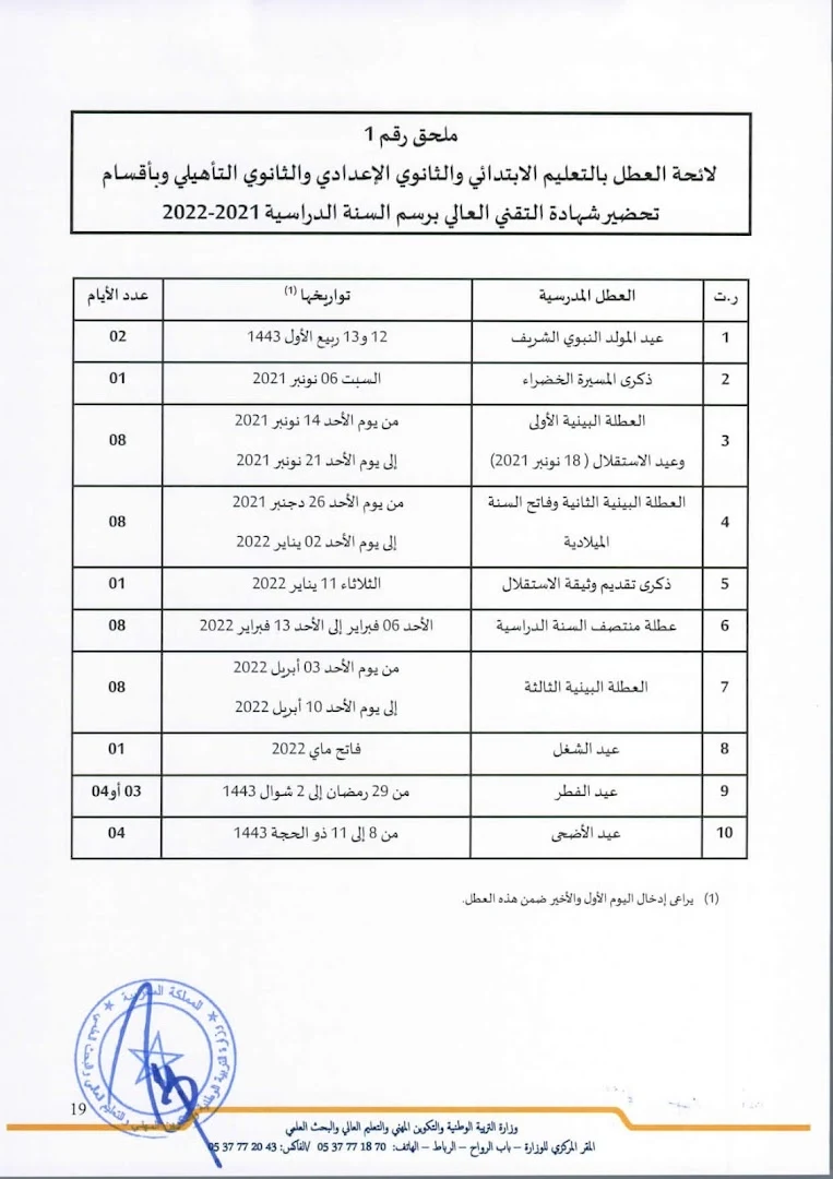 عطلة جديدة في انتظار التلاميذ وأطر وزارة التربية الوطنية