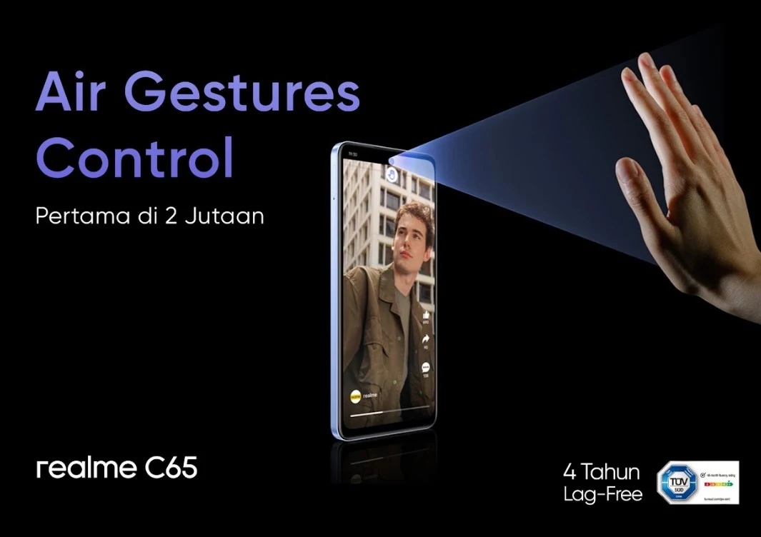 Fungsi dan Cara Mengaktifkan Fitur Canggih Air Gestures di Realme C65