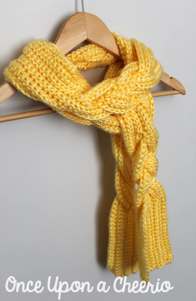 Easy Crochet Pattern - Rapunzel's Braided Scarf
