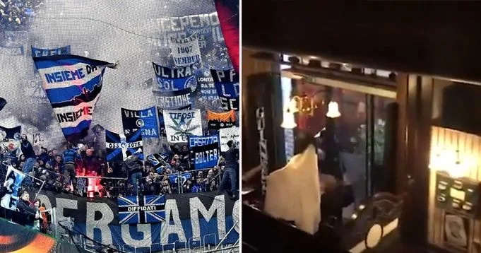 Man United fans attacked by Atlanta supporters in Bergamo pub before Atalanta clash