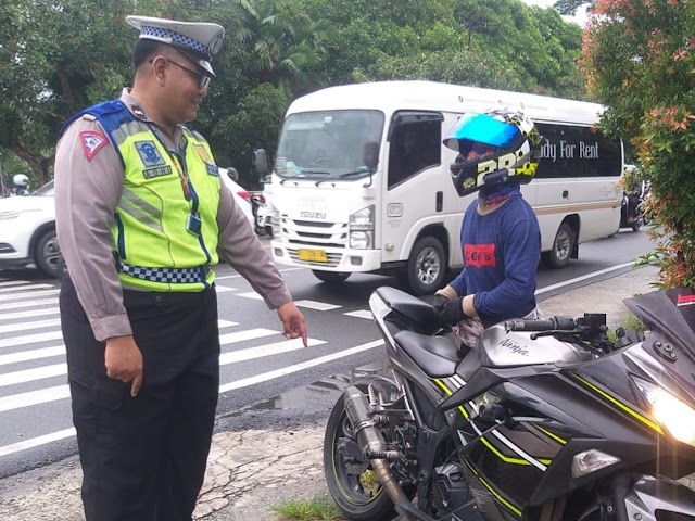 Pagi Ini, 19 Pengendara Knalpot Brong di Balikpapan Ditilang