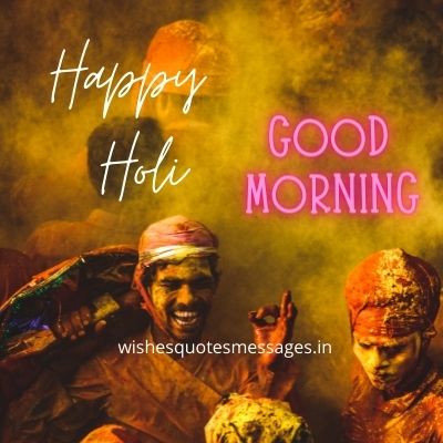 happy holi good morning image hd