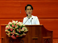 Myanmar court sentences ousted leader Suu Kyi to 4 years.