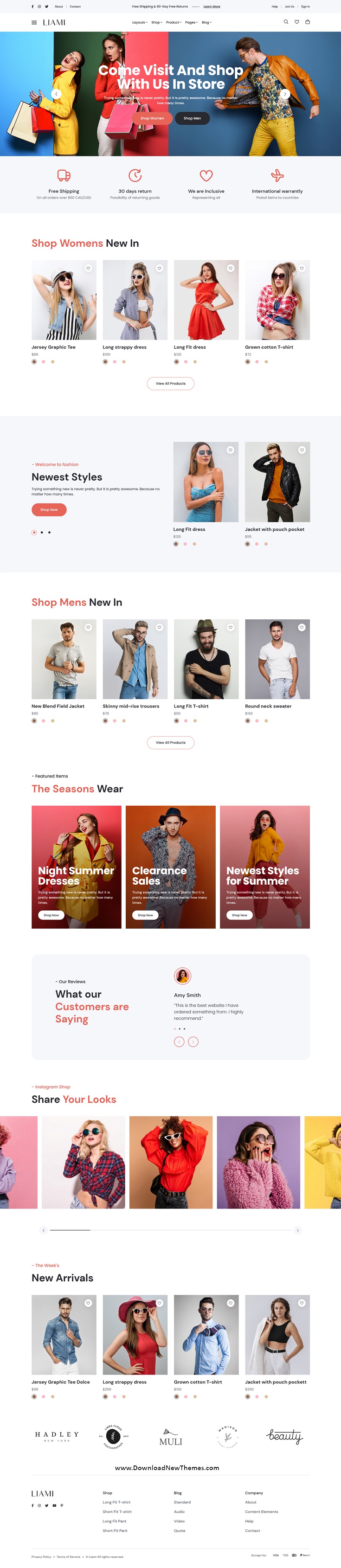 Liami - Fashion Store HTML5 Template Review