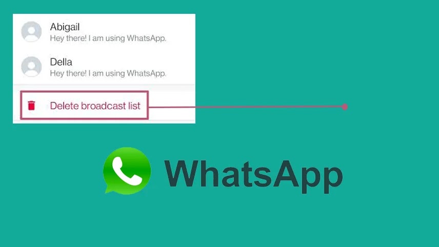 قائمة بث WhatsApp - حذف قائمة النشر