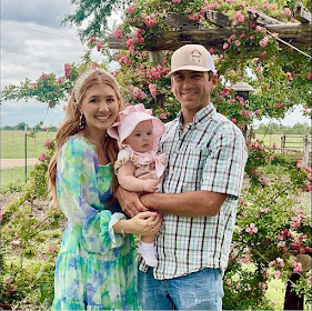 Granddaughter Sami and her husband, Everett and our Baby Sloane