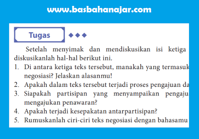 Bahasa Indonesia Kelas 10 Halaman 155 Tugas [Kunci Jawaban]