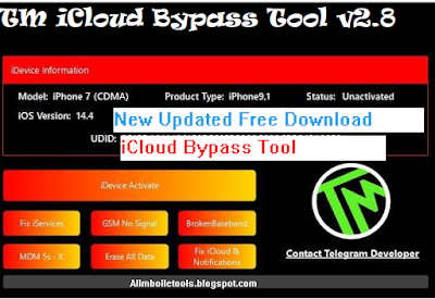 TM iCloud Bypass Tool v2.8 New Updated