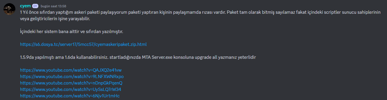 MTA:SA Cyem Askeri Server Paketi