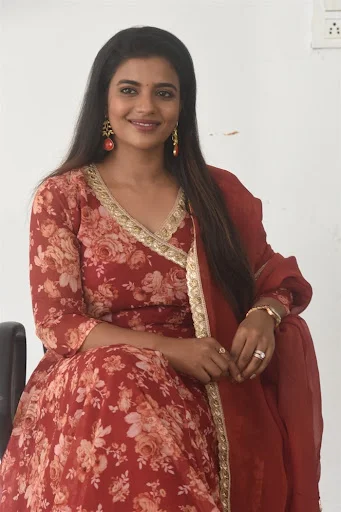 Indian Heroine Aishwarya Rajesh Cute Photos at Republic Movie Interview 14