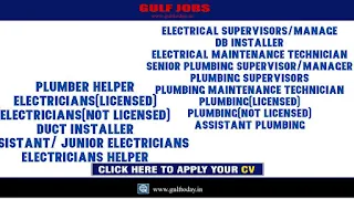 UAE Jobs 2021-Mechanical-Electrical-Plumbing-MEP Works