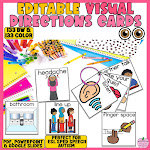 ESL EDITABLE Visual Directions Cards