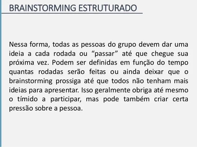 Brainstorming Estruturado