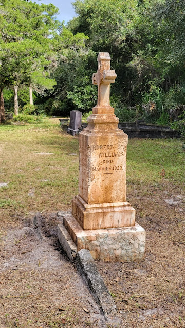 Robert Williams Headstone San Sebastian Cemetery St. Augustine Florida