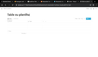 como usar o notion - Table no Notion