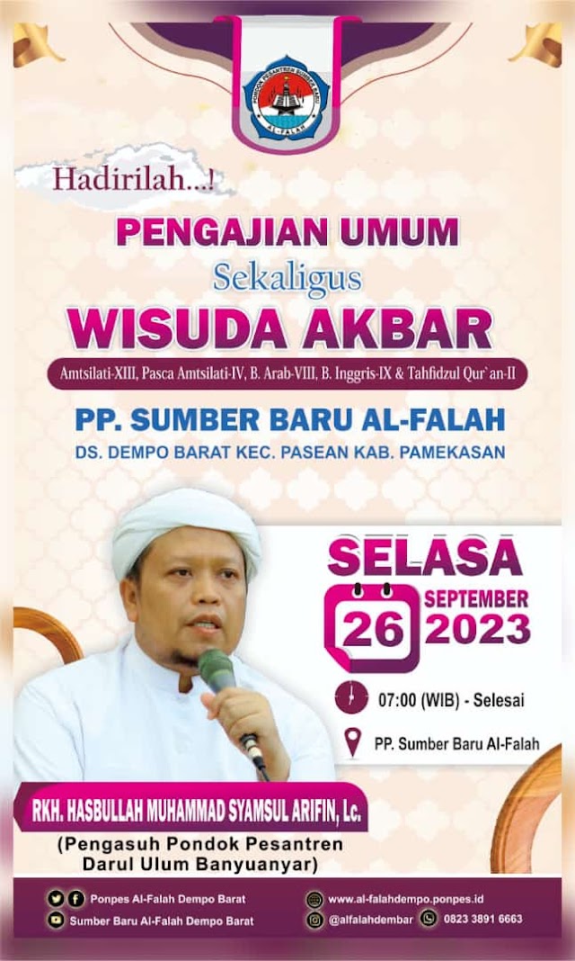 Pengajian Umum Sekaligus Wisuda Akbar