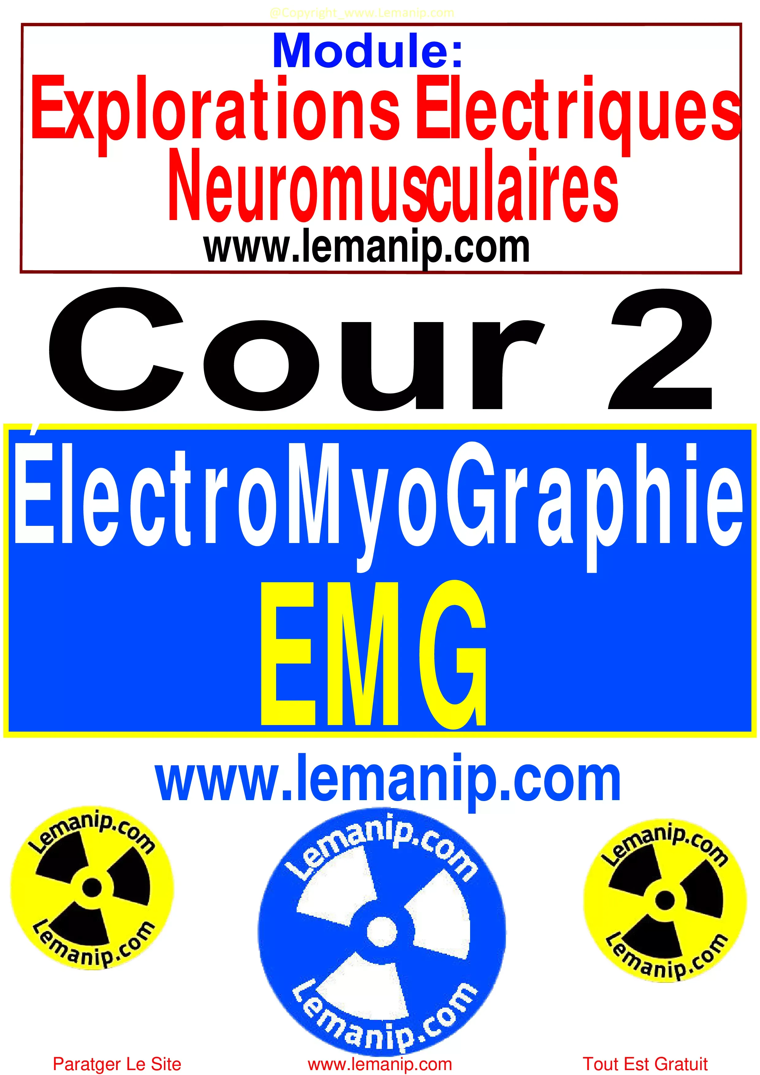 ÉlectroMyoGraphie EMG