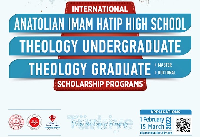Türkisches Diyanet-Stipendium (TDV) für High School, Undergraduate, Master und Doctoral