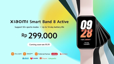 Xiaomi Smart Band 8 Active dan Xiaomi Monitor A27i Resmi di Indonesia, Ini Harganya