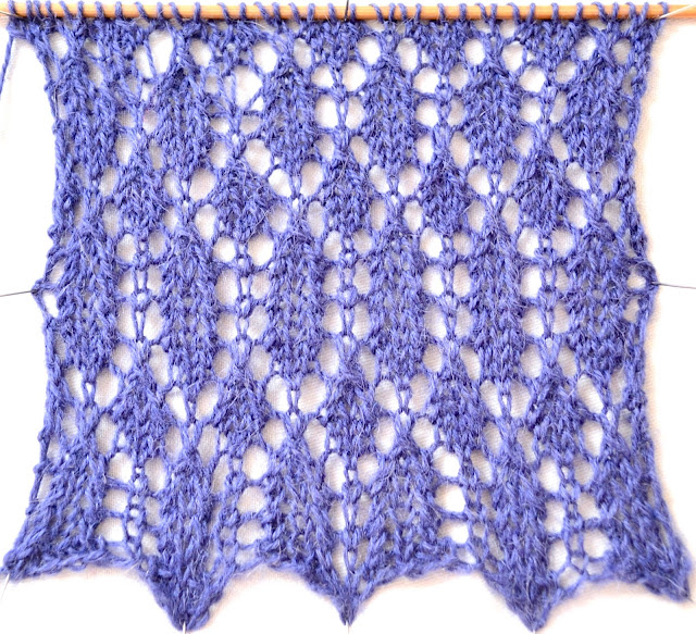 Garland Lace Knit Stitch Pattern Tutorial