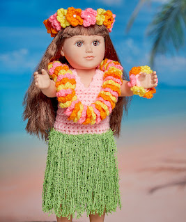 Aloha Hula Doll crochet pattern