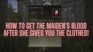 How to get maiden blood Elden Ring for the blood lord favor in Elden Ring