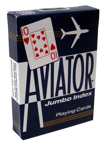 CARDS AVIATOR JUMBO INDEX POKER SIZE (BLUE) INR 499