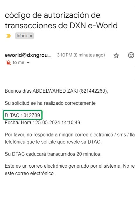 Compras en línea de productos DXN