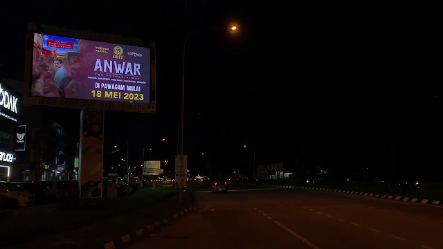 Anwar Movie Ad Station 18 Perak Digital OOH Advertising Malaysia Ipoh Digital Billboard Advertising