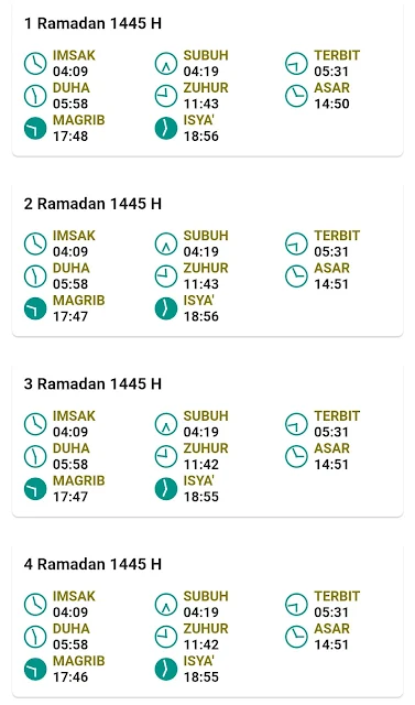 Jadwal Imsakiyah Ramadan 2024 Kabupaten Mojokerto Provinsi Jawa Timur