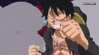 ワンピースアニメ WCI編 869話 ルフィ 武装色の覇気 Armament Haki | ONE PIECE ホールケーキアイランド編