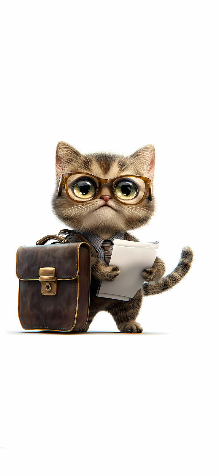 a illustration of a businnes worker cat