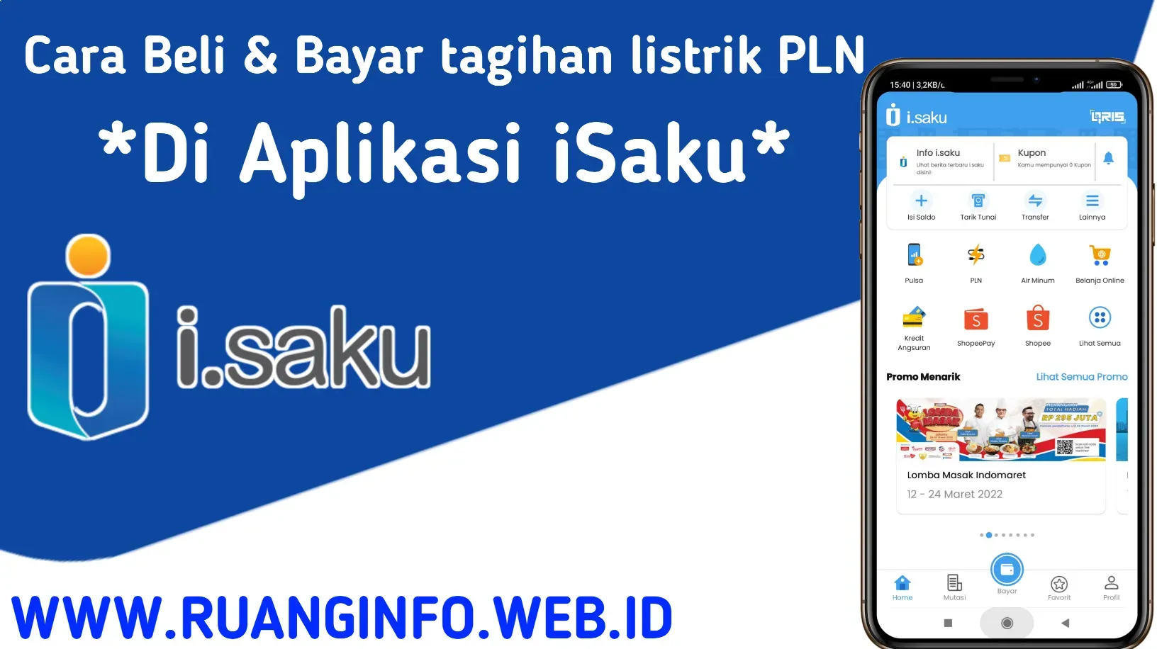 Cara Beli Token Listrik PLN Lewat iSaku Indomaret Terbaru 2022