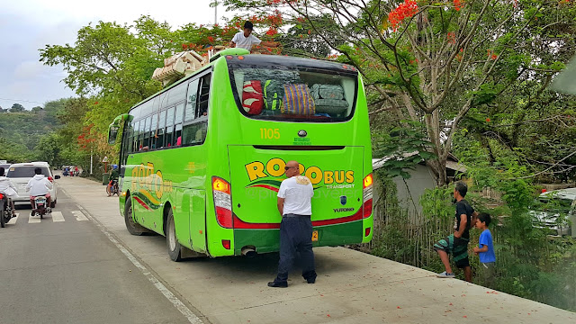 A "ROROBus" along the Puerto Princesa North Road in Palawan