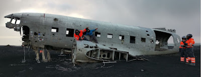 Navy Douglas Super DC-3 estrellado en Sólheimasandur.