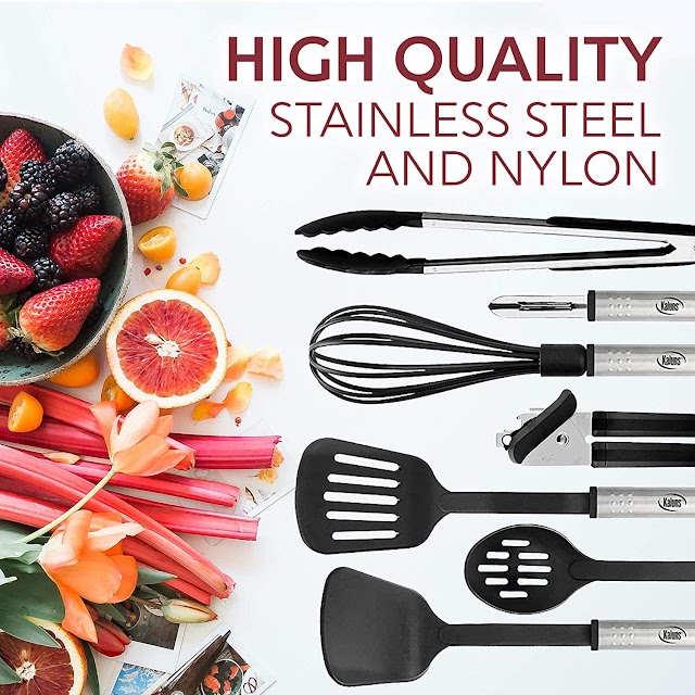 Kitchen Utensil Set || Nylon and Stainless Steel Set || Kitchen Gadgets Non - Stick Untensils set || Gadgets Serial ||