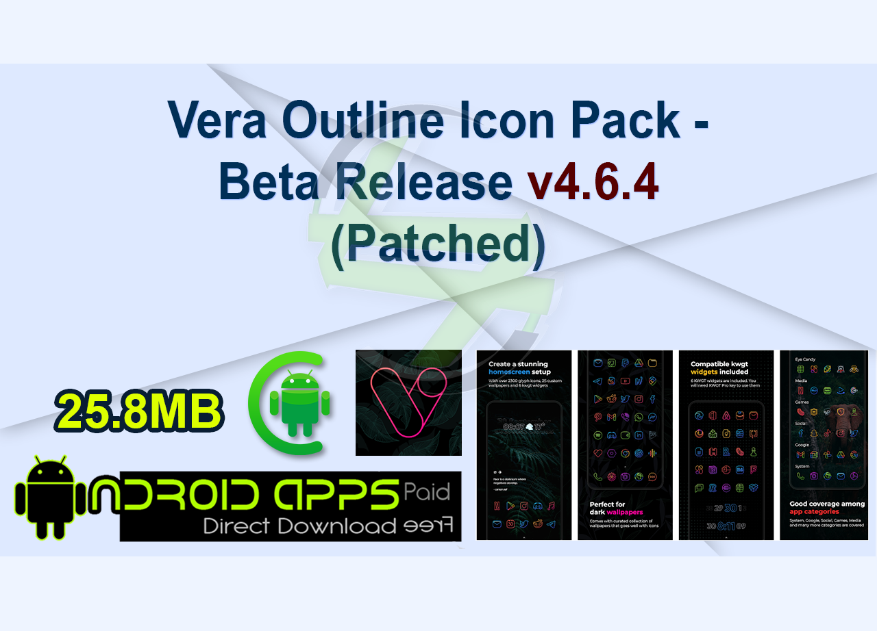Vera Outline Icon Pack – Beta Release v4.6.4 (Patched)