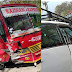 कांगड़ा: ओवरटेक के चक्कर में निजी बस ने कार को मारी टक्कर, ड्राइवर की हालत गंभीर