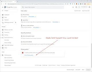 سلامة البيانات Data safety