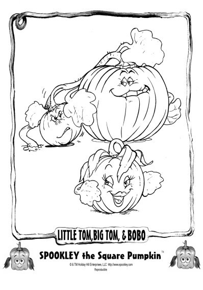 Spookley the Square Pumpkin Coloring Page Printable Pdf