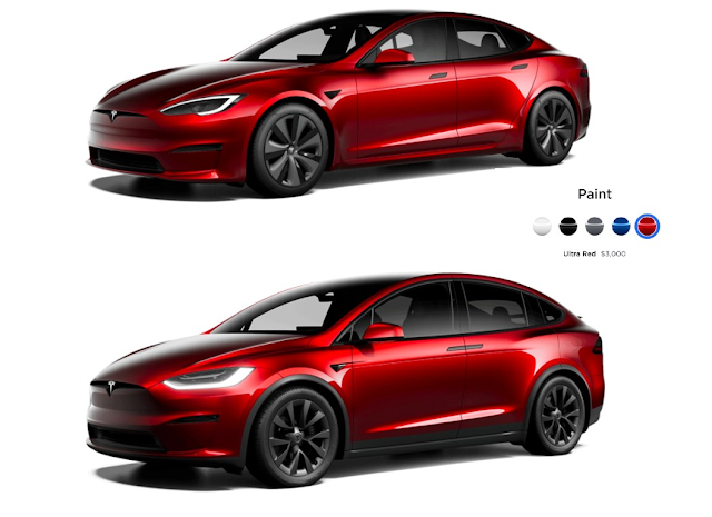 pintura ultra rojo tesla model s y model x