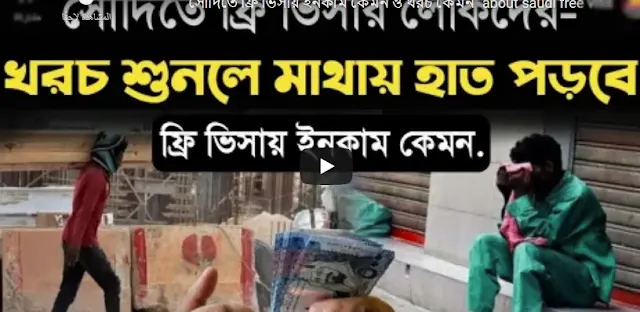 সৌদিতে ফ্রি ভিসায় ইনকাম কেমন ও খরচ কেমন