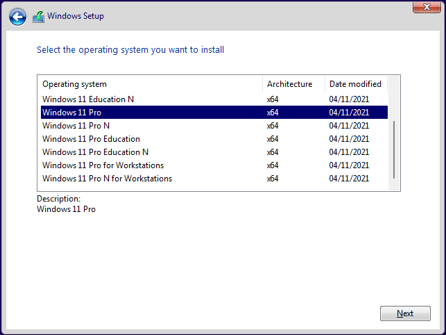 Install Windows 11 on WMware player 16.2