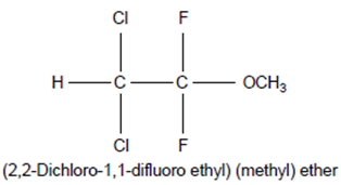 Chemical Structure of Methoxyflurane
