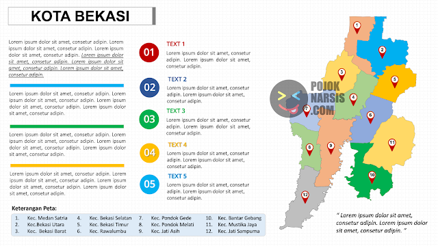 Vector Peta Kota Bekasi PNG