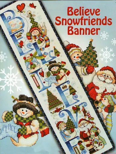 Stoney Creek HOPE SNOWFRIENDS -cross stitch pattern Christmas