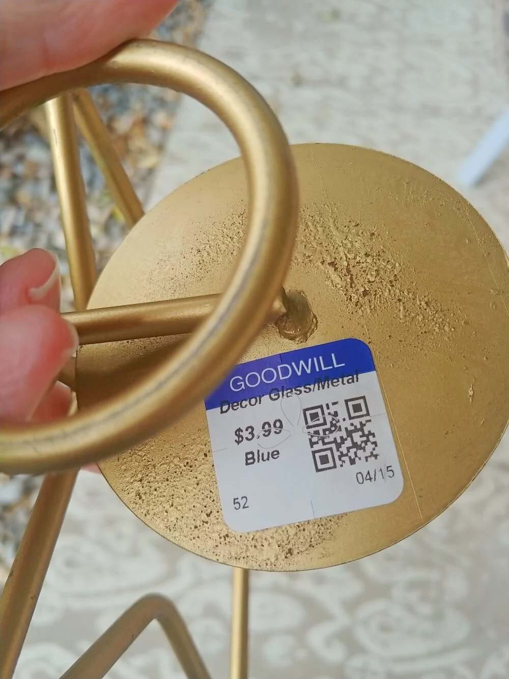 Upcycled Star Candle Holder - Thrift Shop Flip