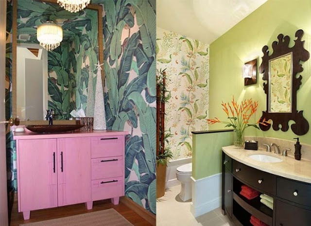 bold brights color for bathroom